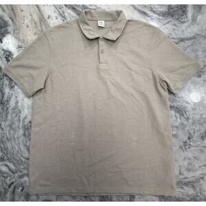 Zara Men’s Tan Beige Polo Shirt Extra Large XL